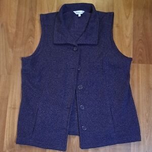 Northern Reflections Deep Purple Wool Vest